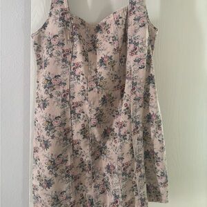 NastyGal Vintage Floral Denim Dress